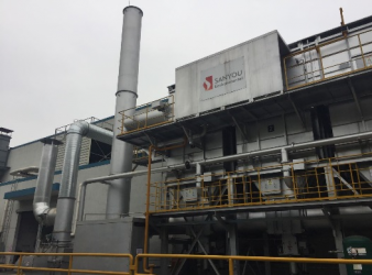 Efficient waste gas treatment facilities